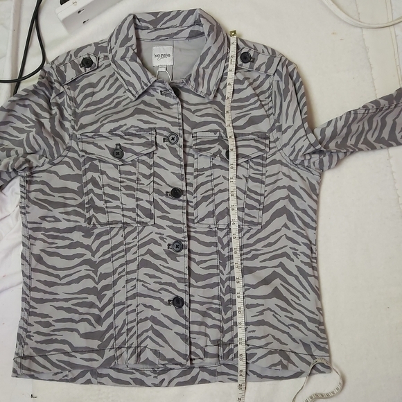 Kensie Zebra-Print Coat - Picture 8 of 11